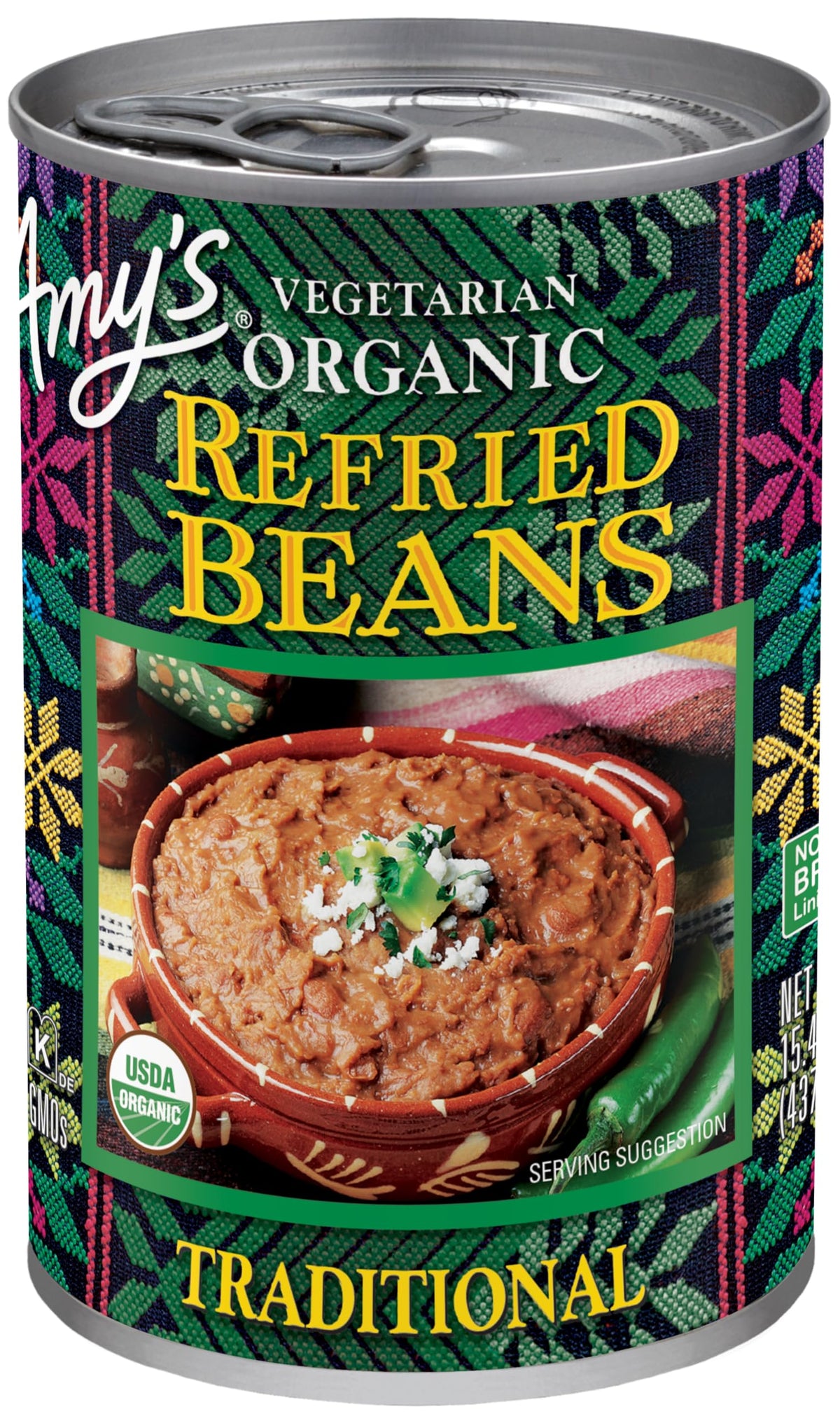 Amy's Organic Refried Pinto Beans - 12 Pack