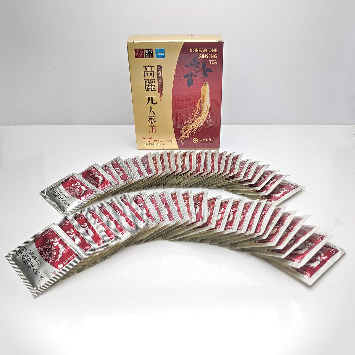 LENITH Korean Panax Ginseng Roots Extract Granules Tea - 50 Teabags - image 3