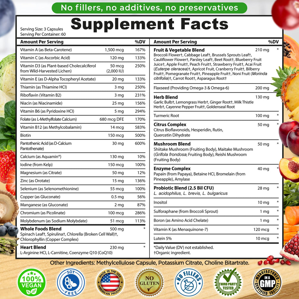 SUPPLEMENTS STUDIO Vegan Whole Food Multivitamin