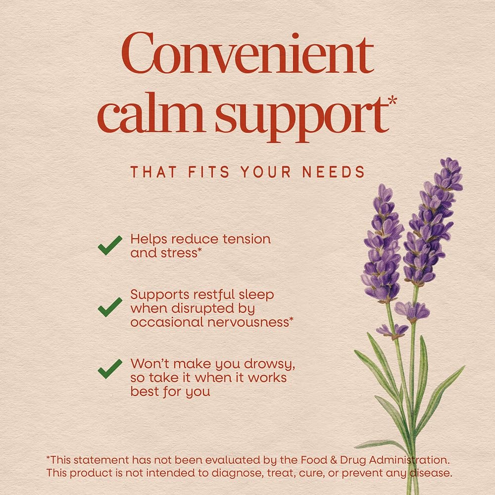 Nature’s Way Nature's Way CalmAid Lavender Oil Supplement - 90 Softgels - image 3