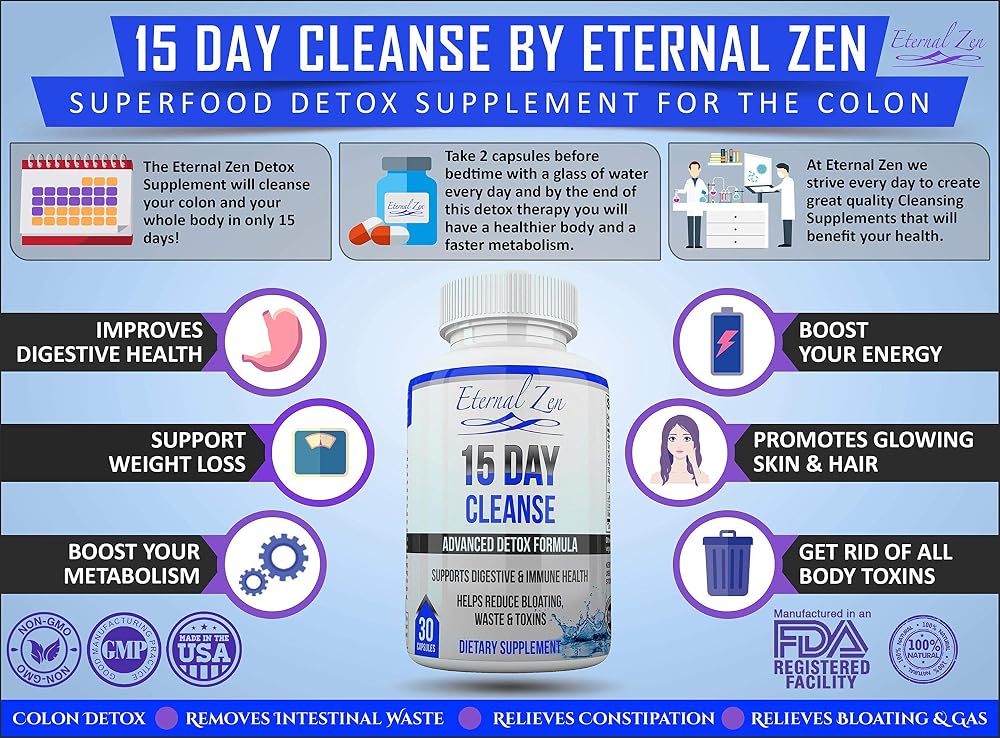Eternal Zen 15 Day Colon Cleanser Detox with Extra Strength Herbs - image 4