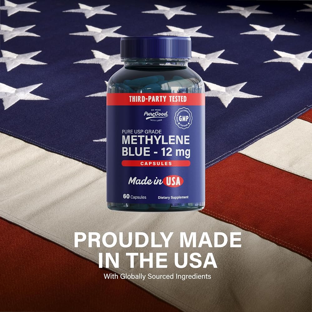 PureGood Methylene Blue 12 mg - 60 Capsules - image 5