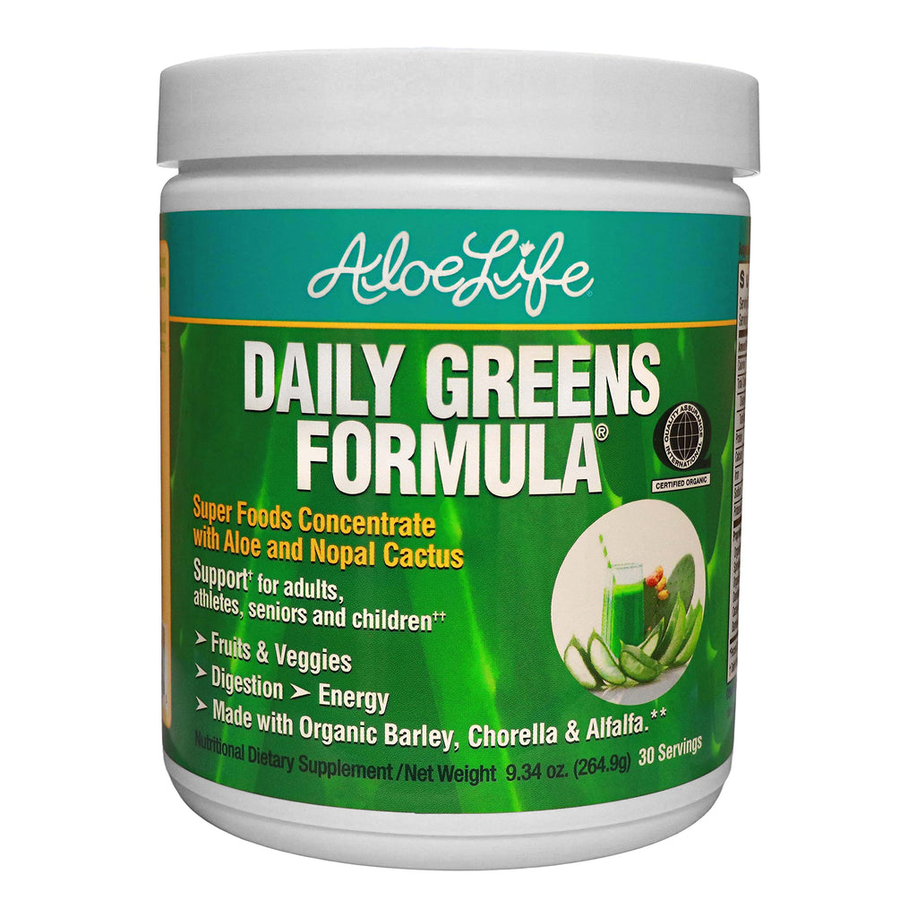 Aloe Life Daily Greens Powder Superfood - 30 Servings