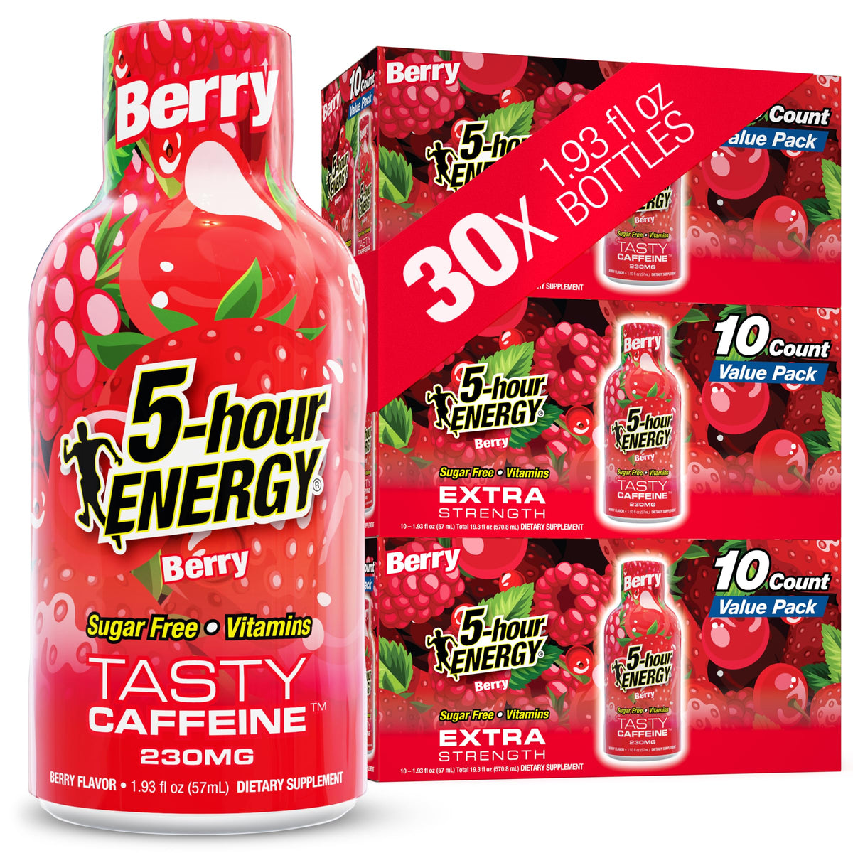 5-hour ENERGY Berry Flavor Extra Strength Energy Shot - 30 Bottles