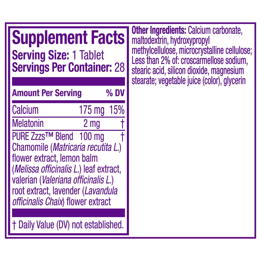 Vicks ZzzQuil Pure Zzzs All Night Extended Release Melatonin Sleep Aid - image 2