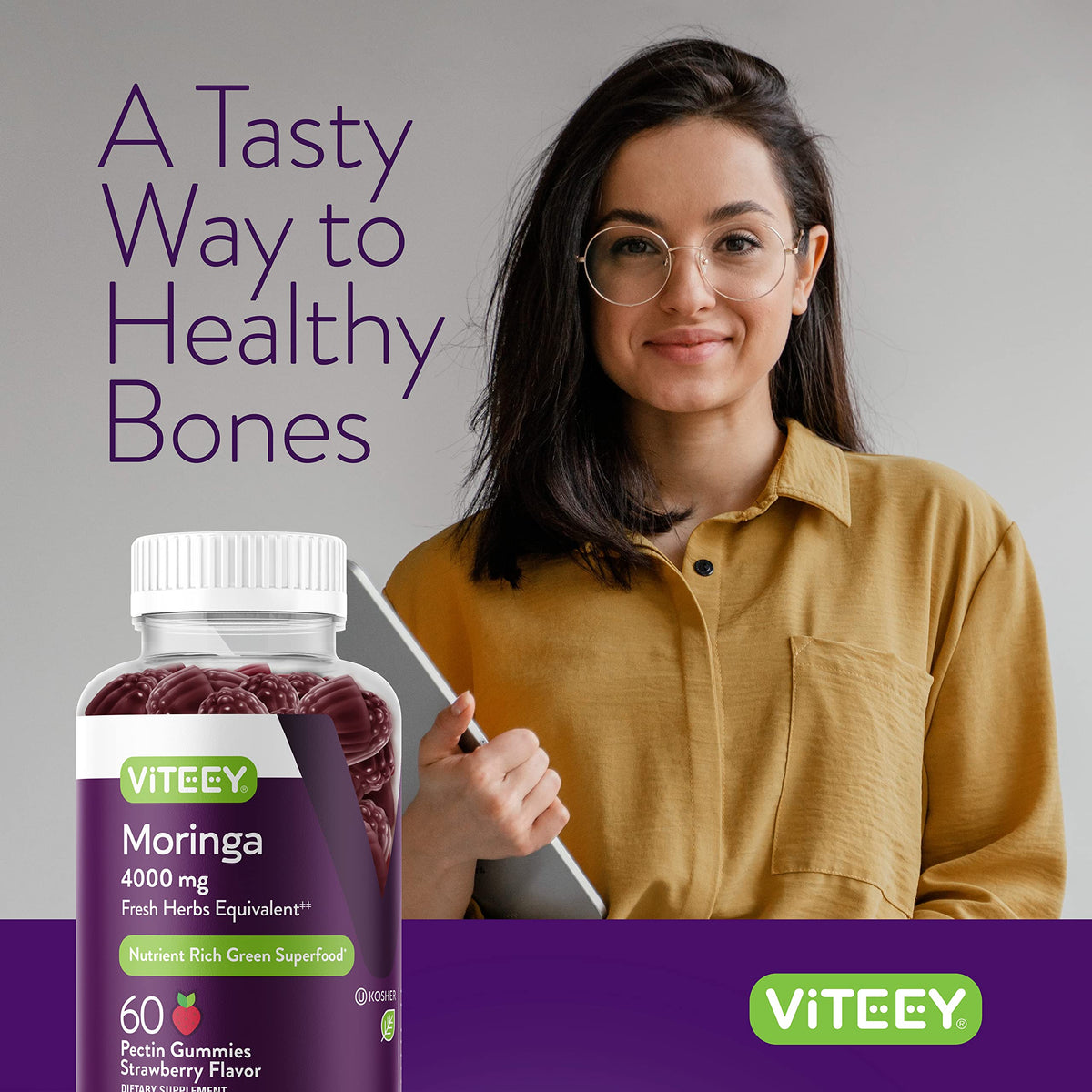 Viteey Moringa Gummies - 4,000mg [from 400mg of 10:1 Extract]
