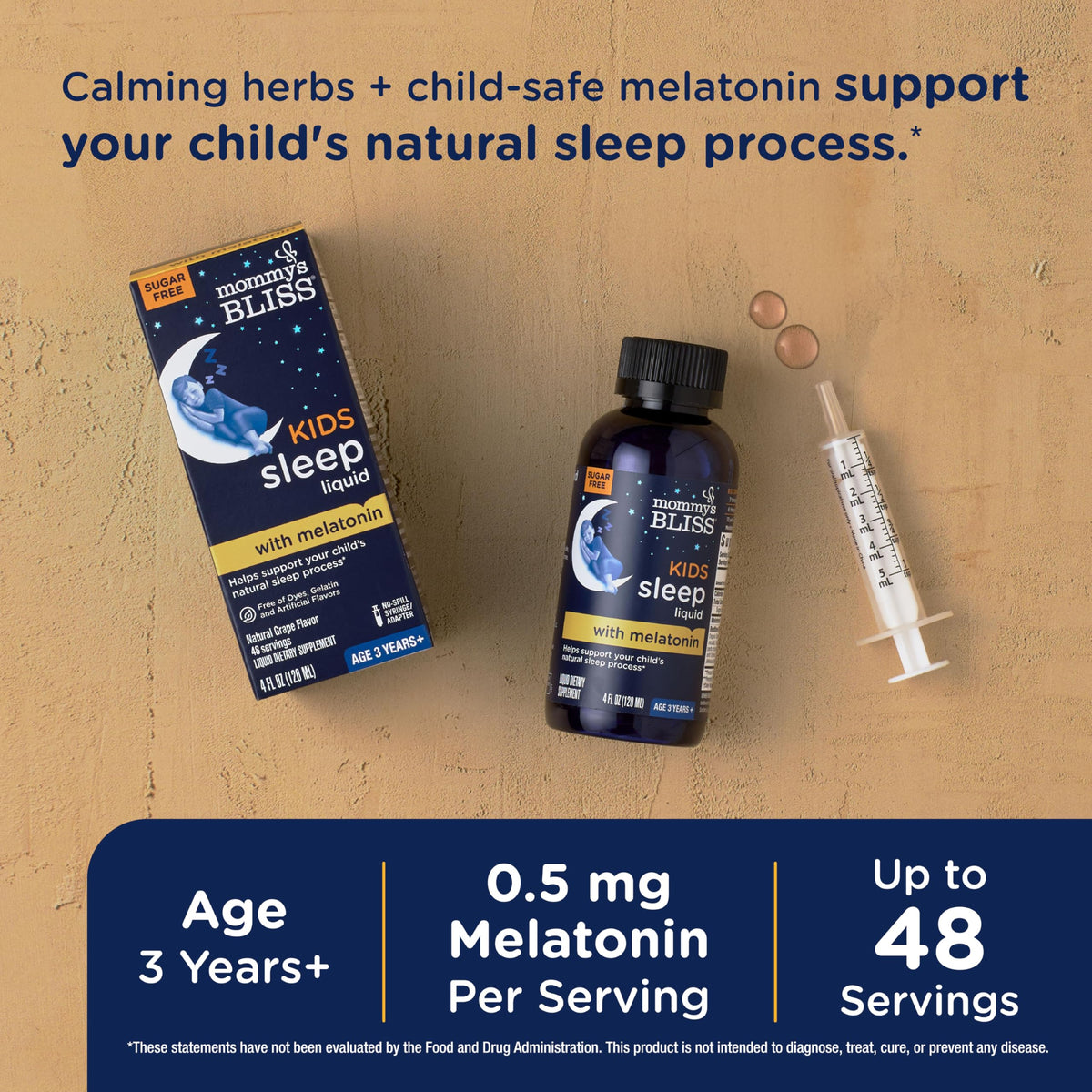 Mommy's Bliss Kids Sleep Support Liquid with Melatonin - 4 Fl Oz - image 2