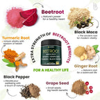 Herbpy 6in1 Beet Root Capsules for Heart Health & Vitality - 100 Count - image 4