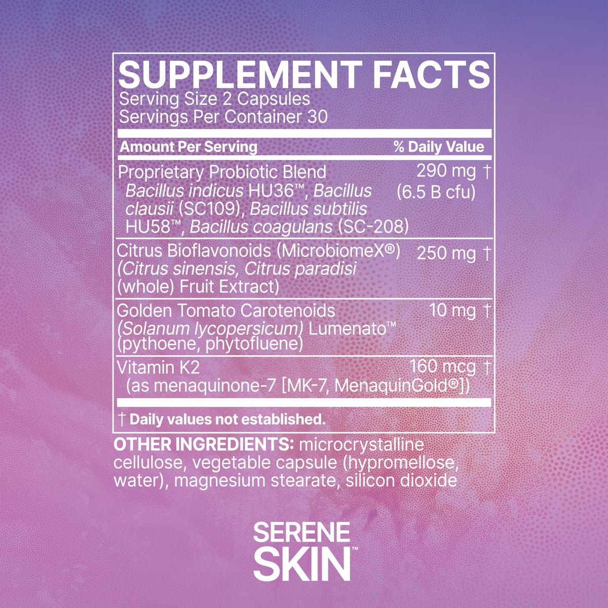 Microbiome Labs SereneSkin Spore Probiotic with Vitamin K2 - 60 Capsules - image 5
