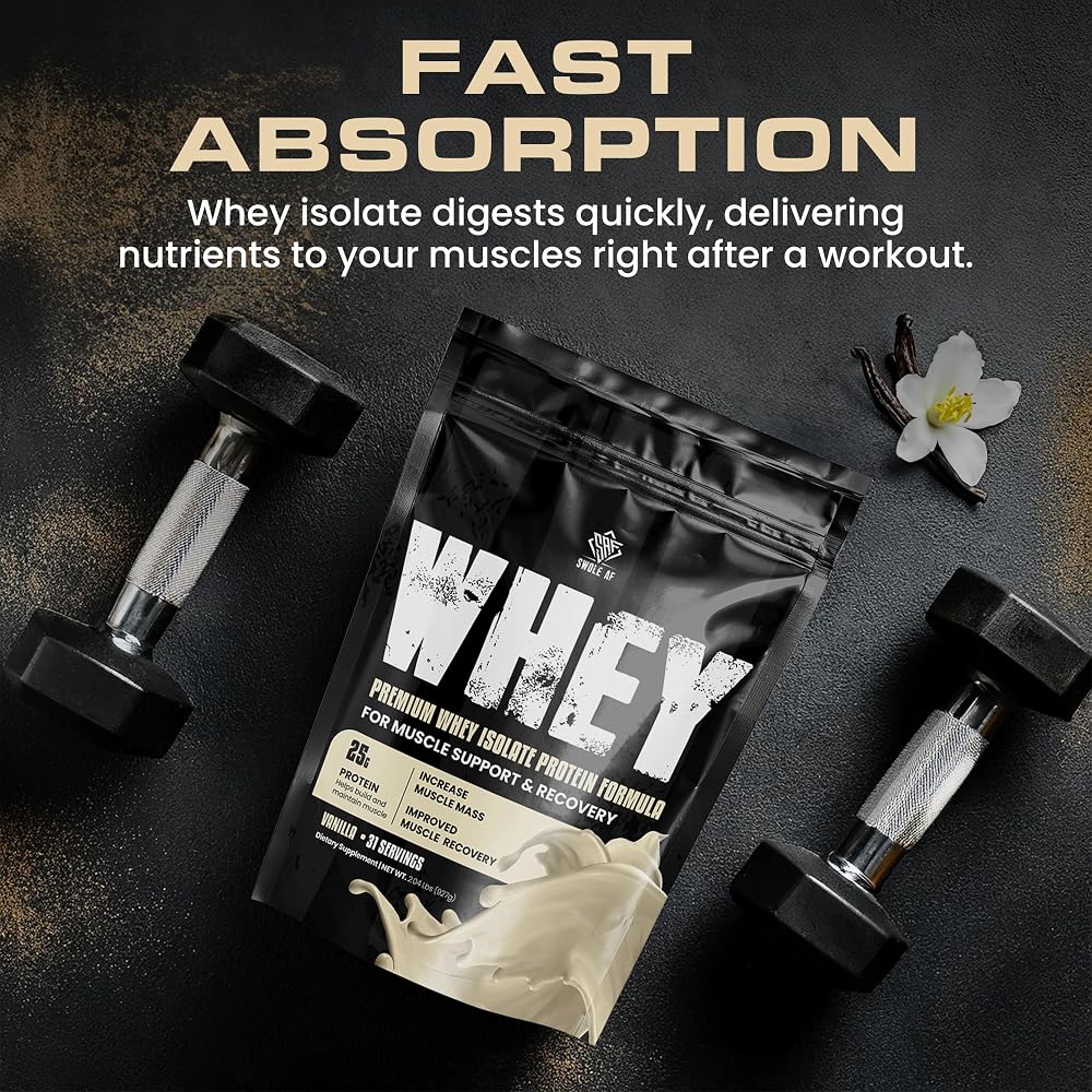 Swole AF Whey Isolate Protein Powder for Muscle Support - 31 Servings - image 4