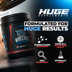 Huge Supplements Wrecked Pre Workout, Advanced Formula, Boosts