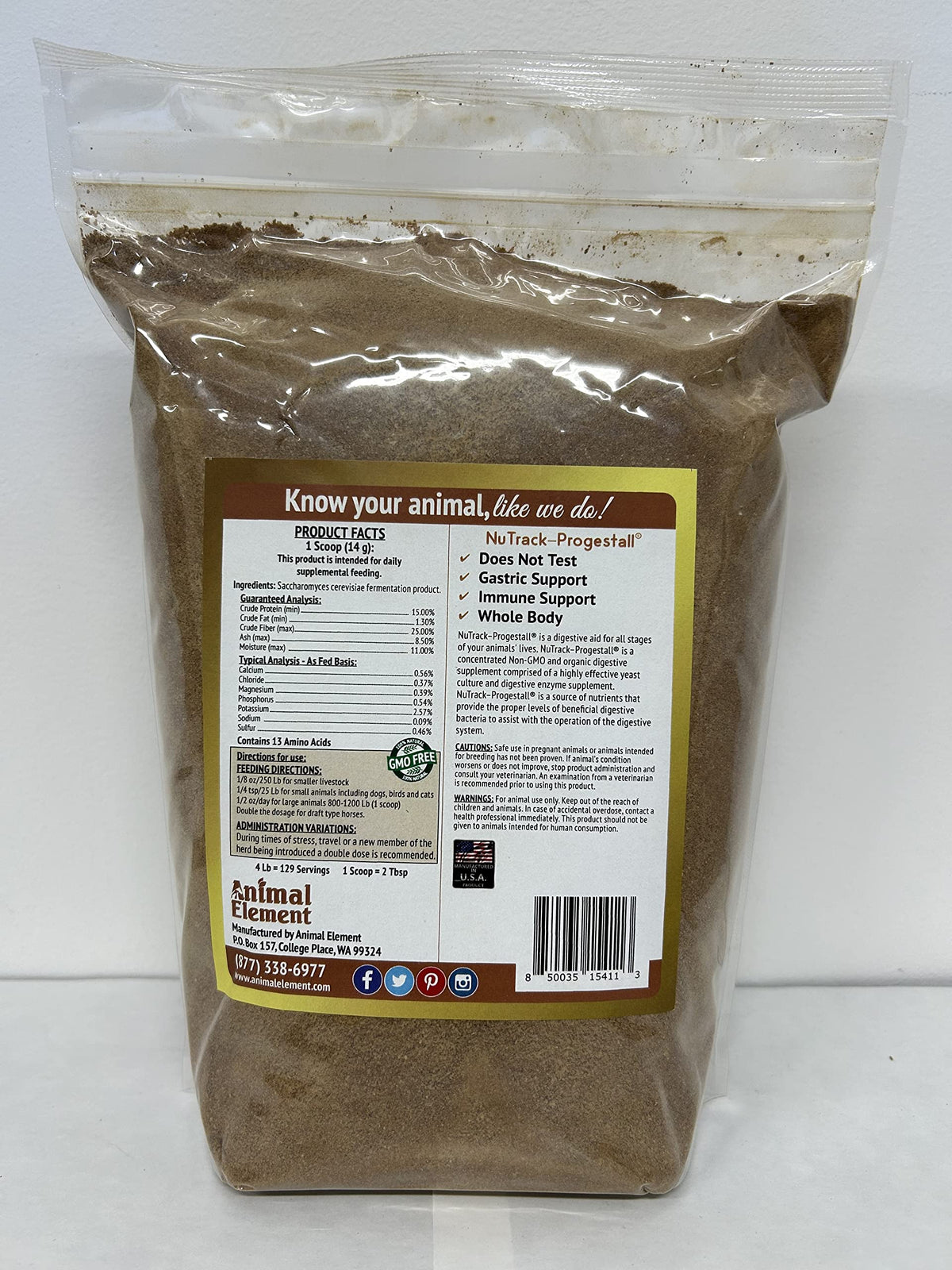 Animal Element NuTrack - Concentrated Digesive Enzyme Supplement