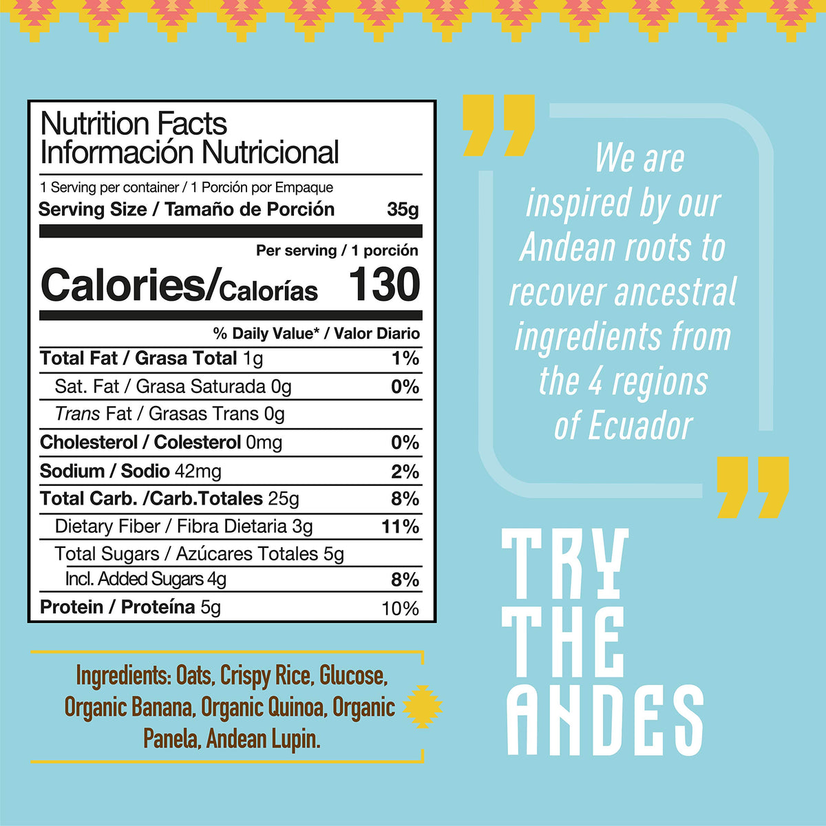 Everglobe Wipala Healthy Snacks Andean Bars 12 Pack