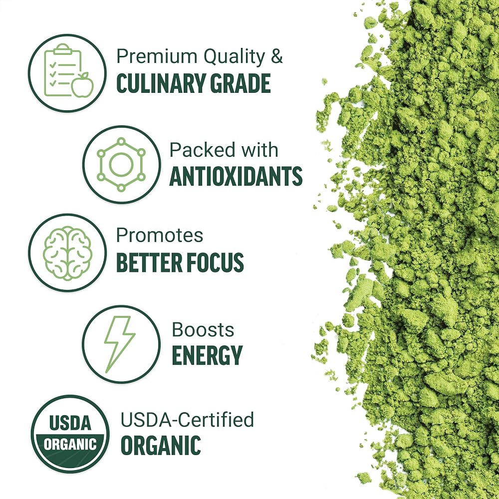 Force Factor Organic Matcha Green Tea Powder - 5.96 Ounce - image 2