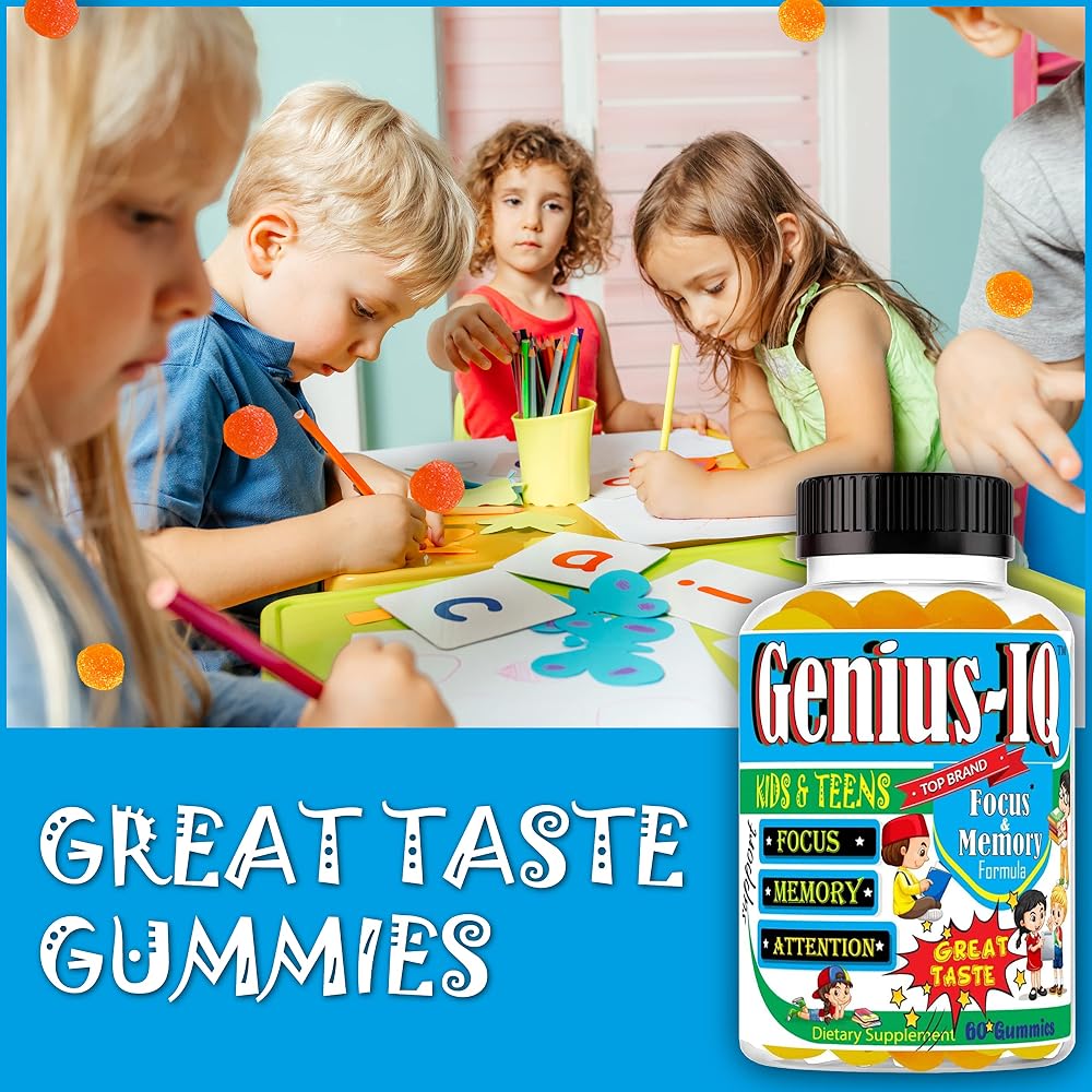 Celebrity LifeStyle Genius IQ Kids Brain Omega 3-6-9 Gummies - 60 Gummies - image 3