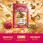 YouChews Apple Cider Vinegar Gummies with Prebiotics & Postbiotics - 60 Count - image 3