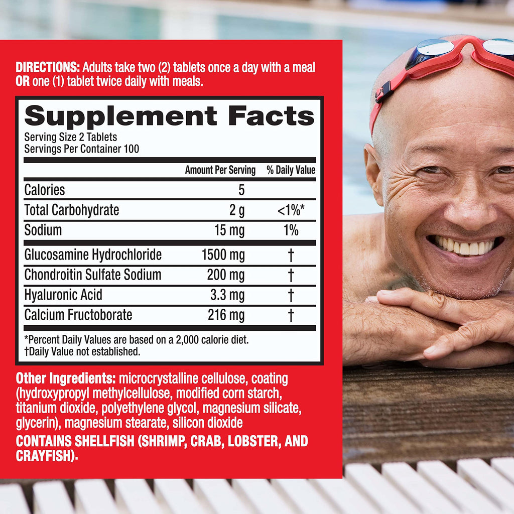Move Free Advanced Glucosamine Chondroitin Joint Support - 200 Tablets - image 3