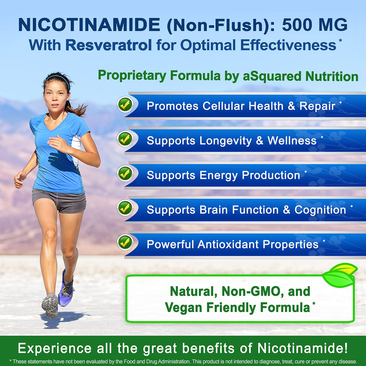 aSquared Nutrition Nicotinamide with Resveratrol - 120 Capsules - image 7