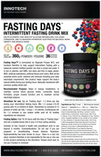 Innotech Nutrition Fasting Days Intermittent Fasting Drink Mix - 360g - image 5
