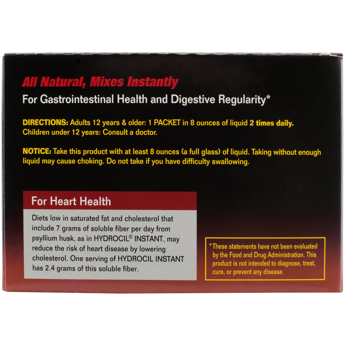 Hydrocil Dietary Fiber Supplement Psyllium Husk - 30 Packets - image 3