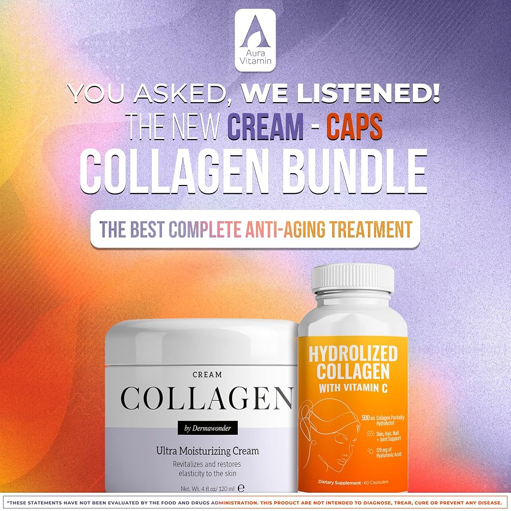 AURA VITAMINS Ultra Collagen Pack with Vitamin C - 60 Capsules - image 3