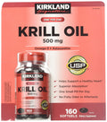 Kirkland Signature Krill Oil 500 mg - 160 Softgels