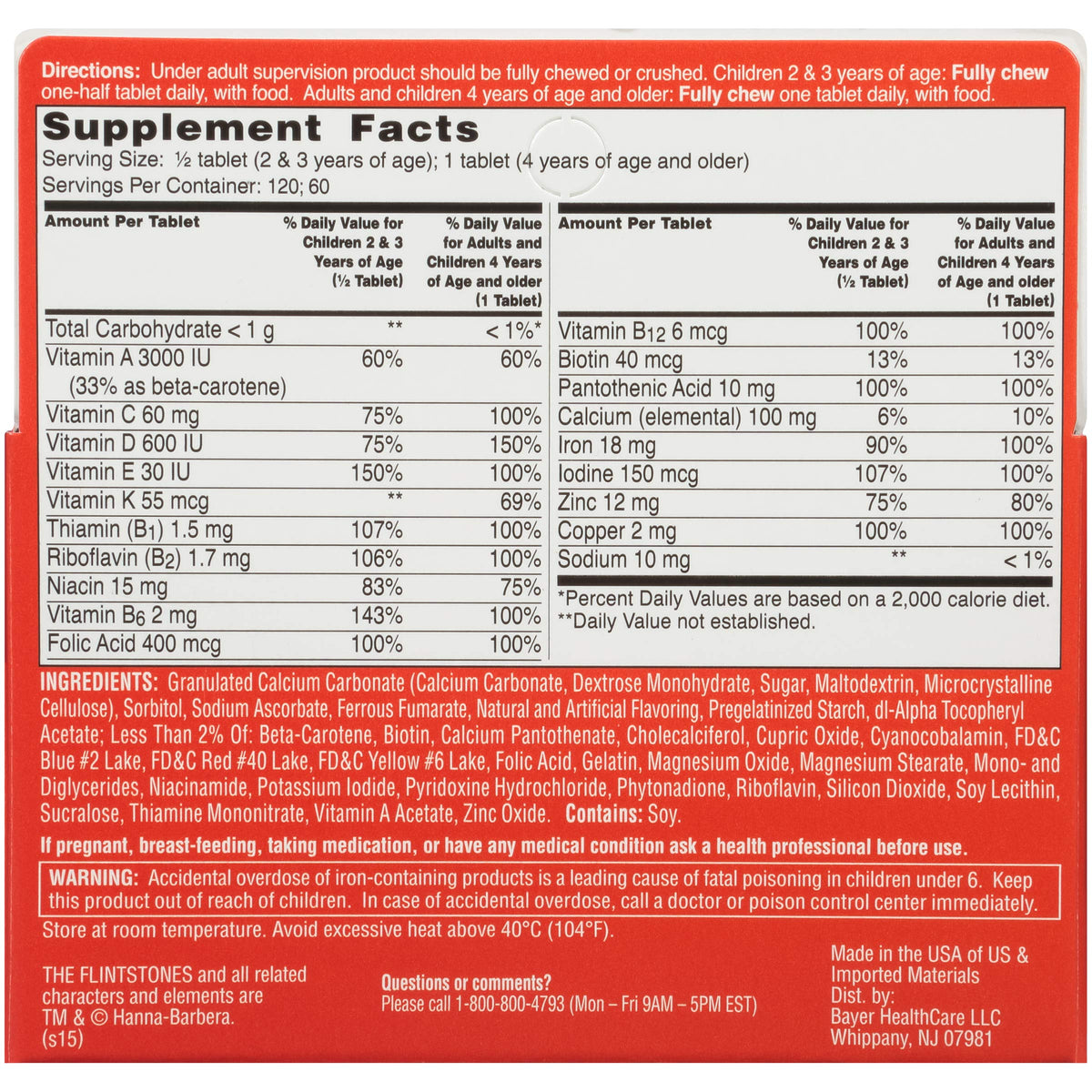 Flintstones Vitamins Complete Multivitamin Chewables - 60 Count - image 2