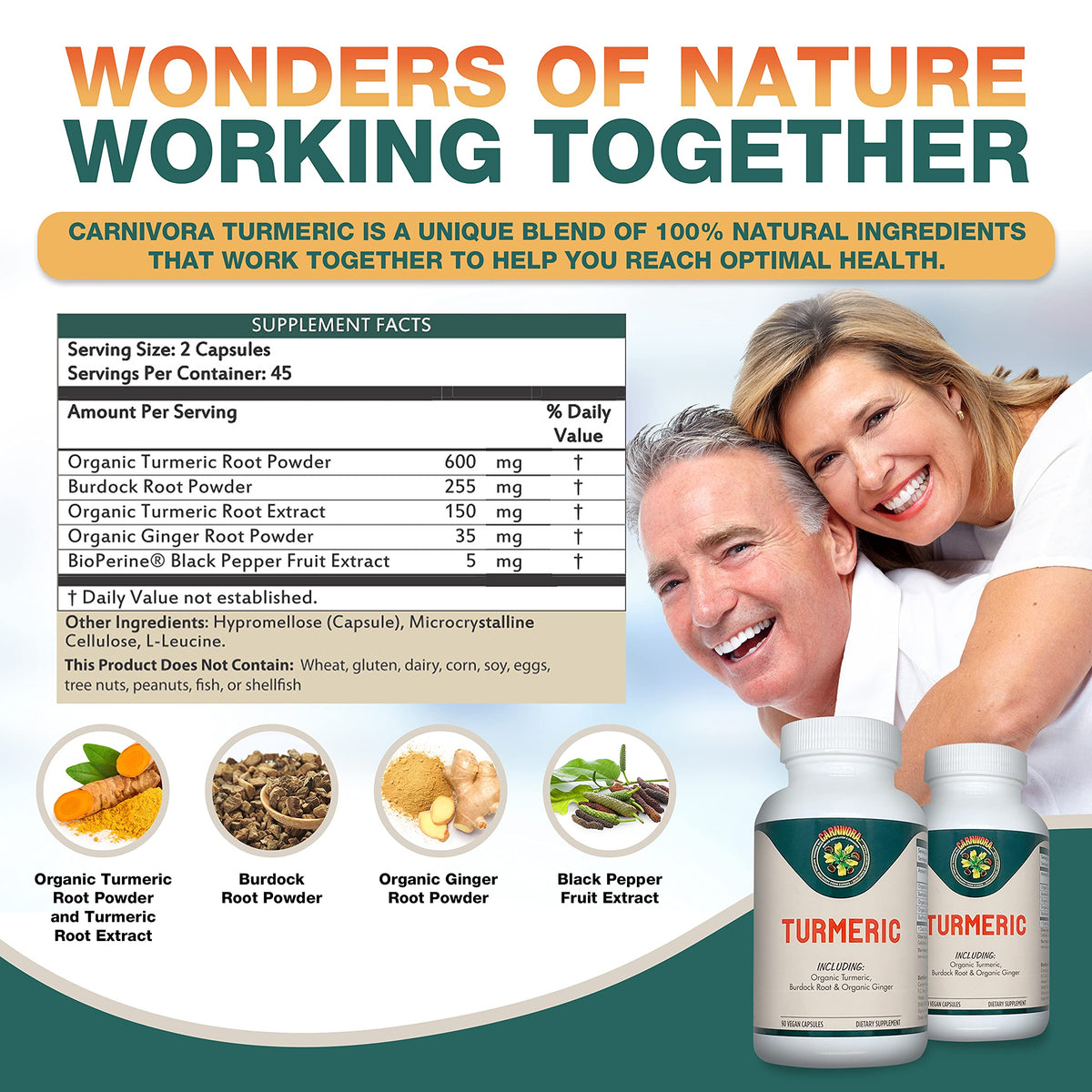 Carnivora Turmeric Joint and Digestive Health - 90 Capsules - image 3