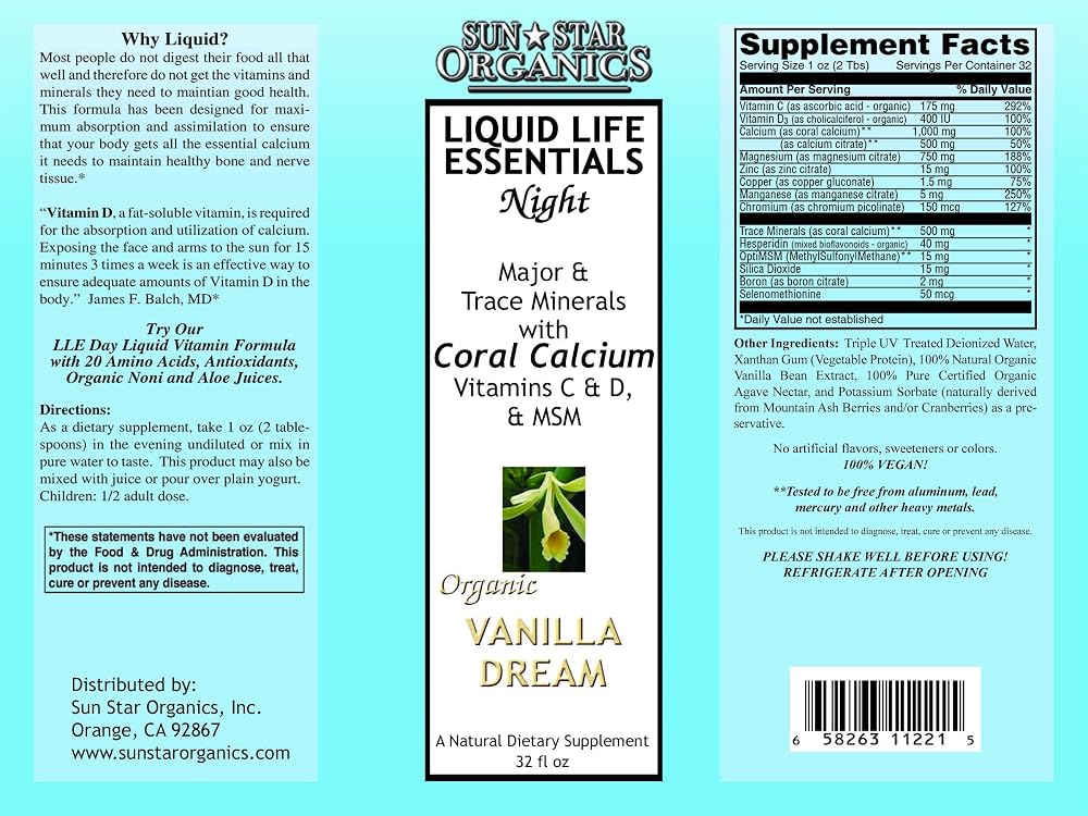 Sun Star Organics Liquid Life Essentials Night Formula - 32 Fl Oz - image 2