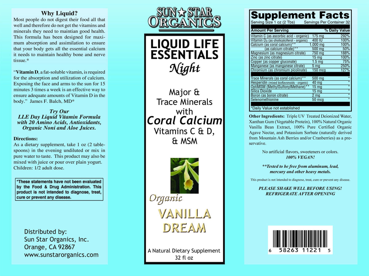 Sun Star Organics Liquid Life Essentials Night Formula - 32 Fl Oz - image 2