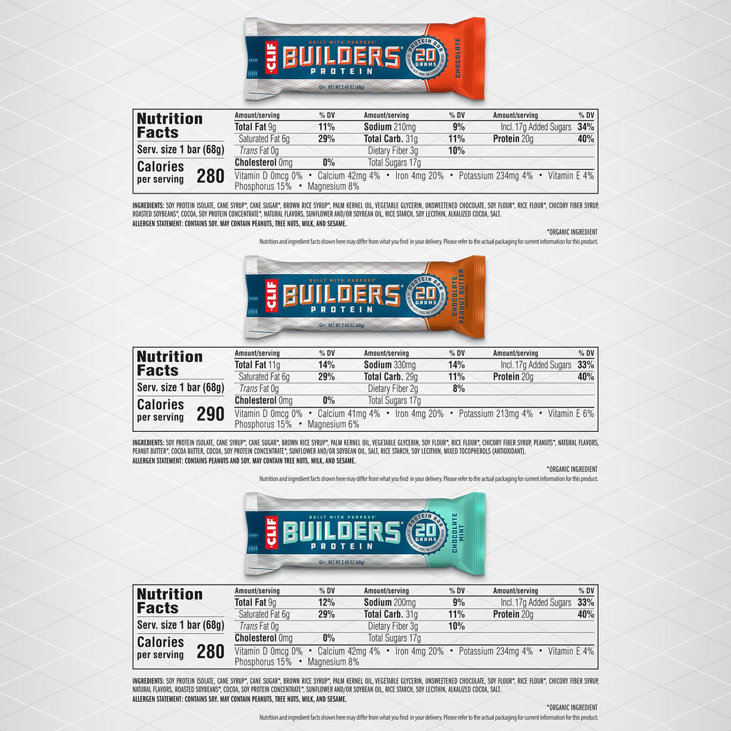 CLIF Builder's Plant Based Protein Bars Variety Pack - 12 Count - image 6