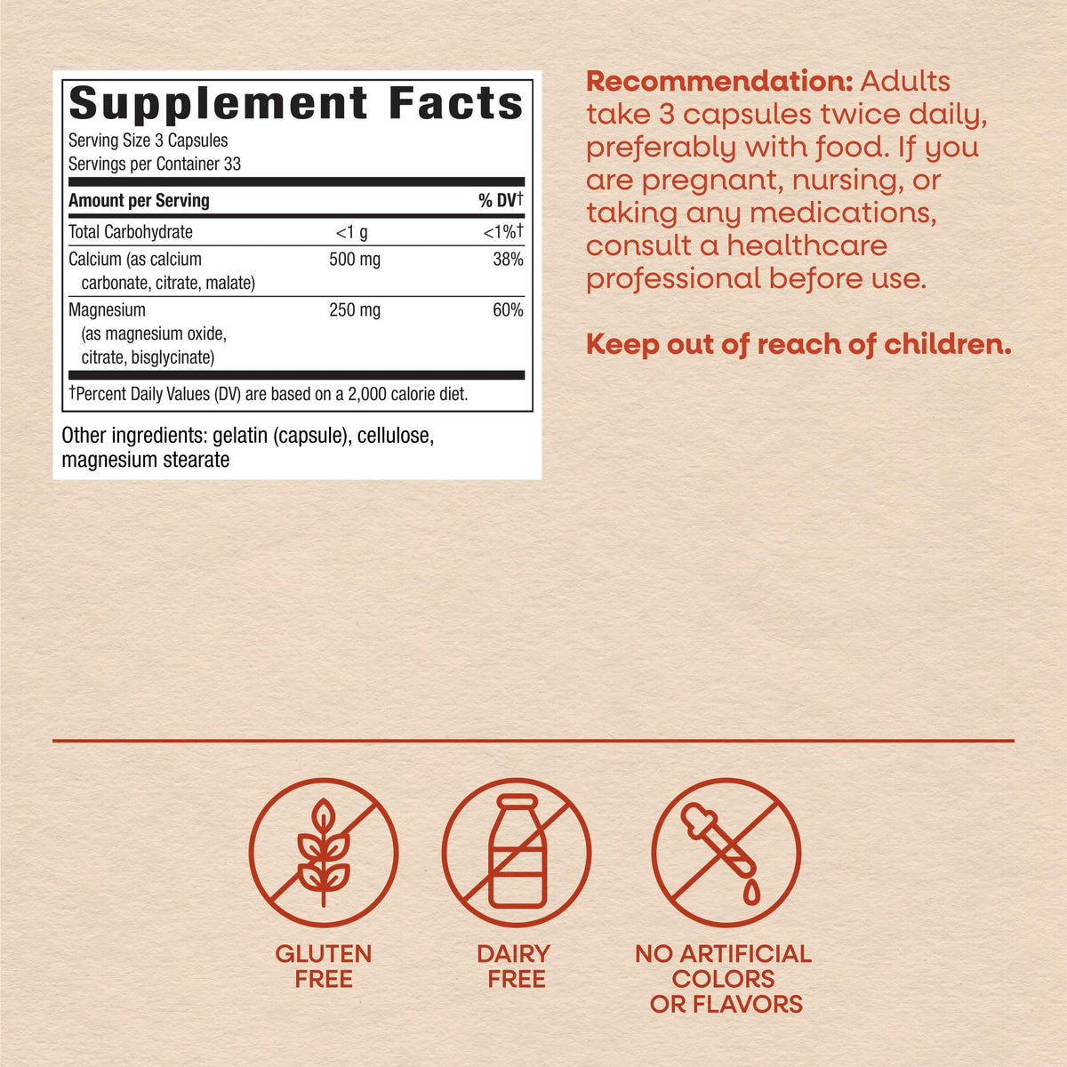 Nature's Way Calcium and Magnesium Mineral Complex