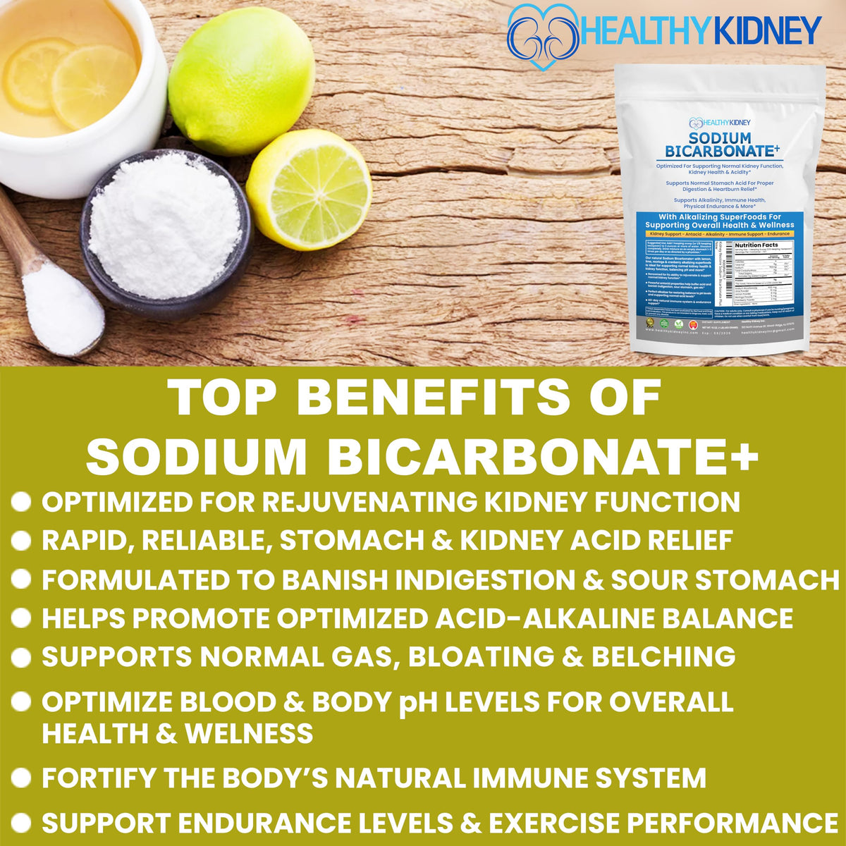Kidney Restore Sodium Bicarbonate Alkaline Powder - 16 oz - image 7