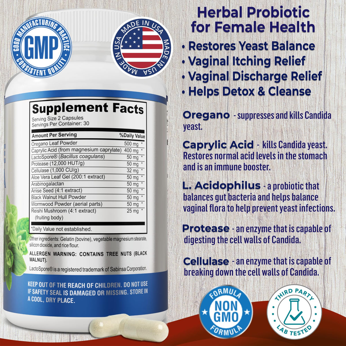 YUMMYVITE Balance Complex for Women Vaginal Probiotics - 60 Capsules - image 2