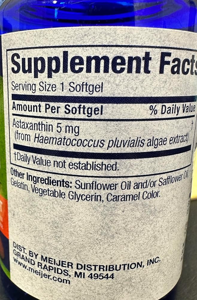 Kasa Style Astaxanthin 5 mg Antioxidant - 60 Vegetarian Softgels - image 2