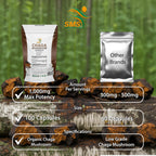 SMSHEALTHPRODUCTS.com Chaga Mushroom Extract 1000mg - 100 Vegetarian Capsules - image 4