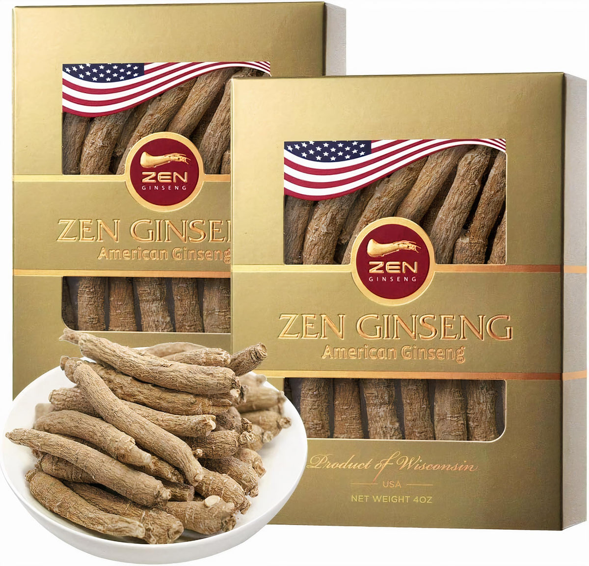 Zen Ginseng American Wisconsin Ginseng Small Long Root