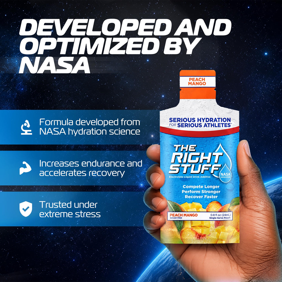 The Right Stuff electrolyte drink concentrate -10 Pouch Box