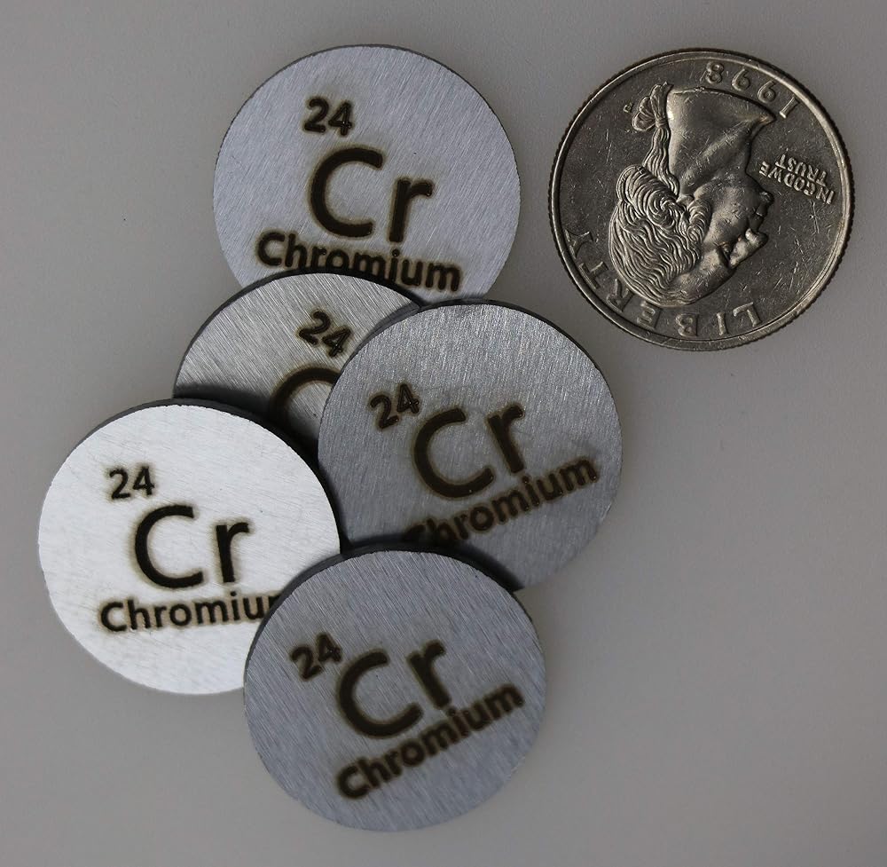 PFS Chromium Metal Disc 24.26mm 99.99% Pure - 1 Disc - image 3