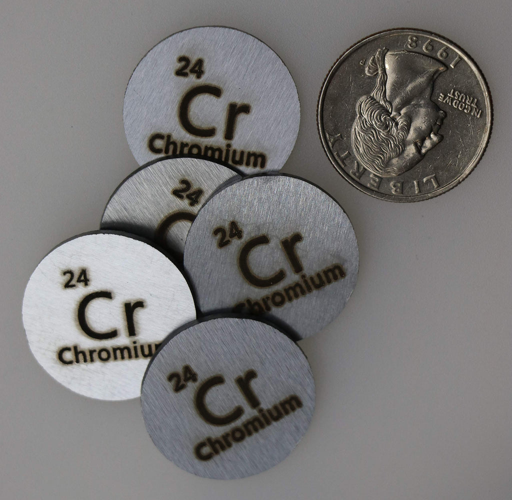 PFS Chromium Metal Disc 24.26mm 99.99% Pure - 1 Disc - image 3