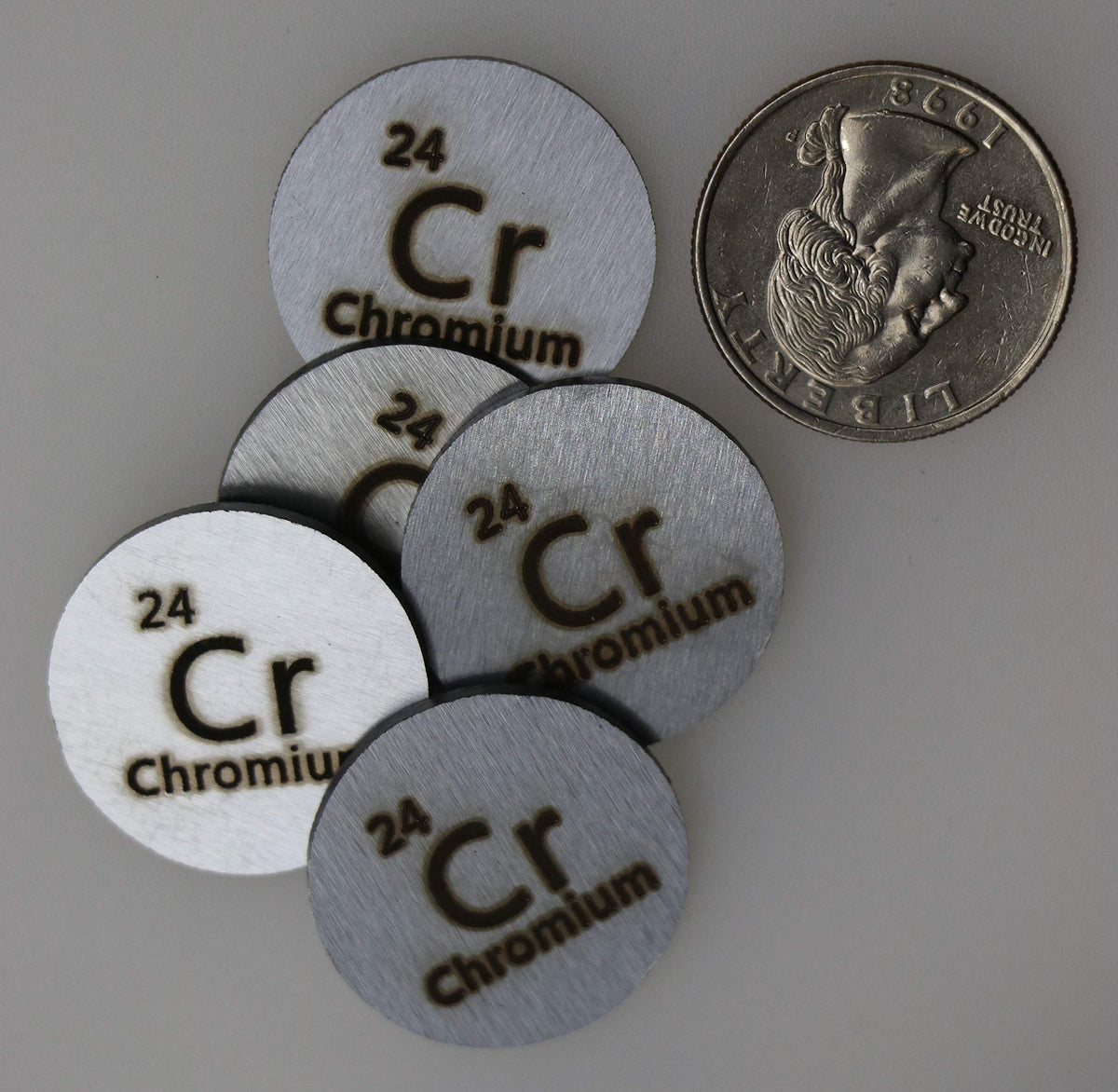 PFS Chromium Metal Disc 24.26mm 99.99% Pure - 1 Disc - image 3