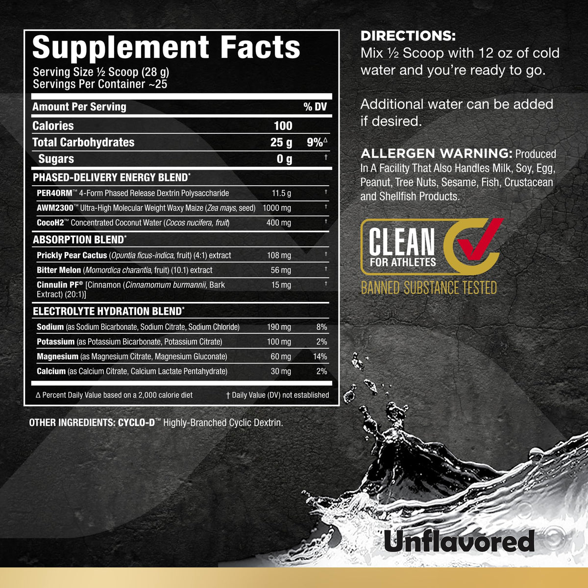 ALLMAX CARBION+, 725 g - High-Performance Training Fuel - Boosts