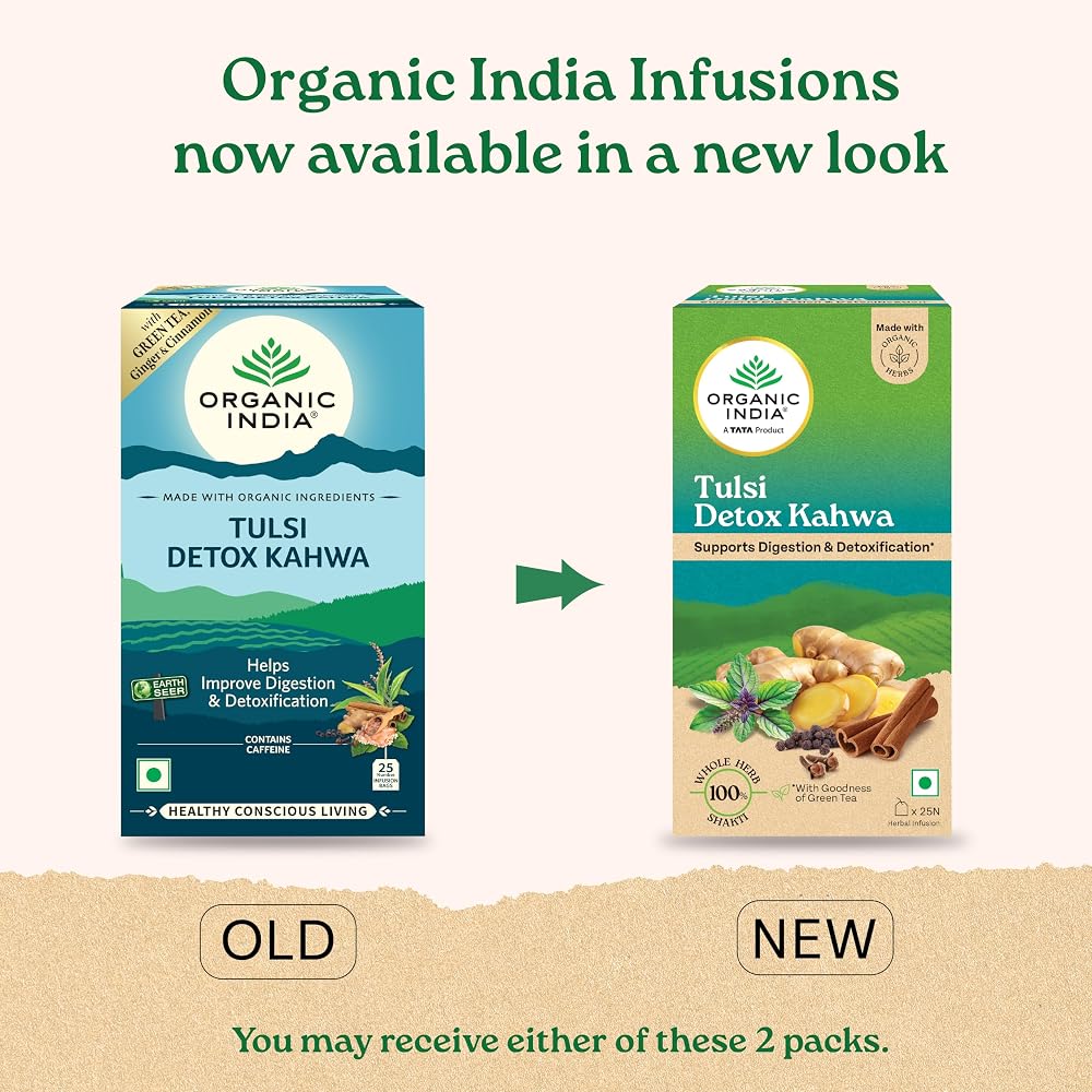 Organic India Tulsi Detox Kahwa Green Tea - 25 Teabags - image 4