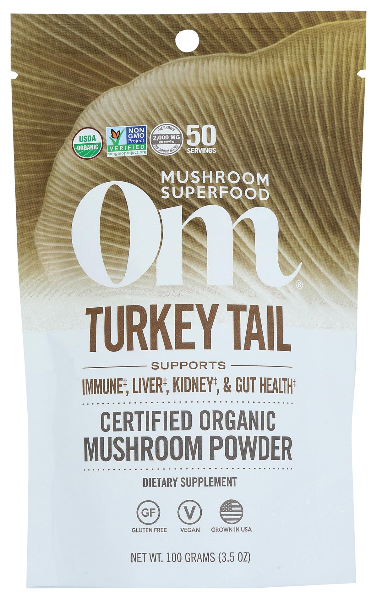 OM Mushroom Superfood Organic Turkey Tail Powder - 100g