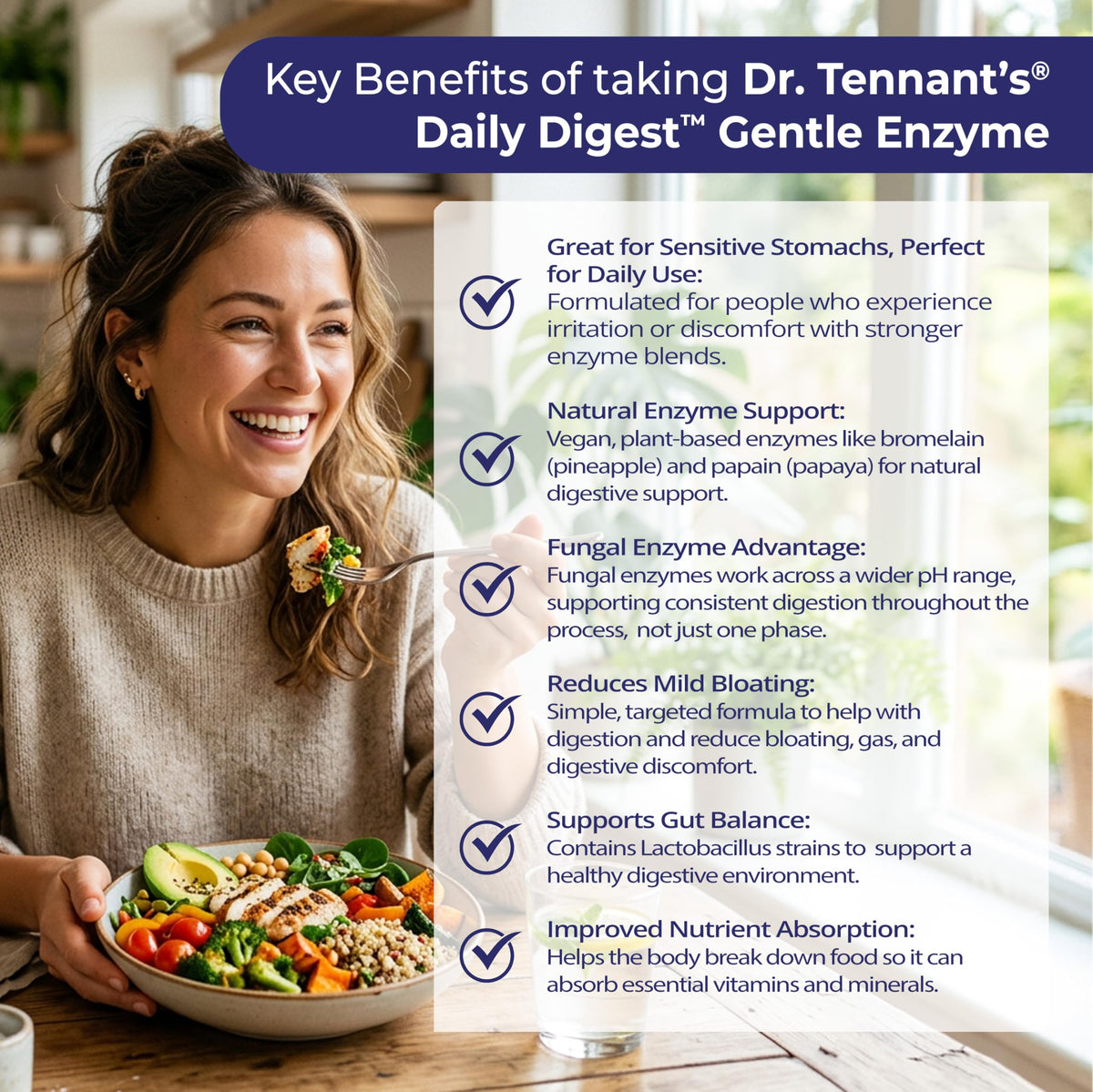Dr. Tennant's Daily Digest Digestive Enzyme for Sensitive Stomach - image 3