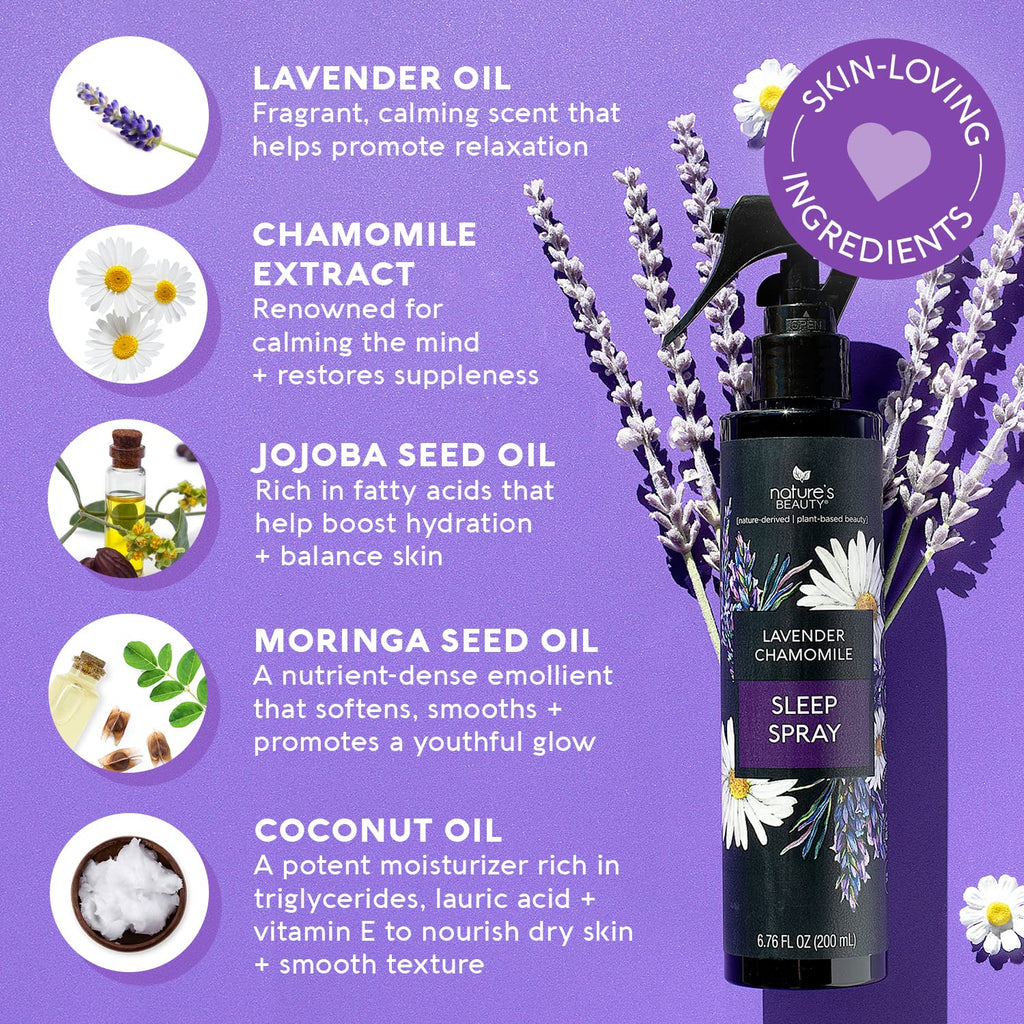 Nature's Beauty Lavender Chamomile Sleep Spray for Sleep - 2 Pack - image 2