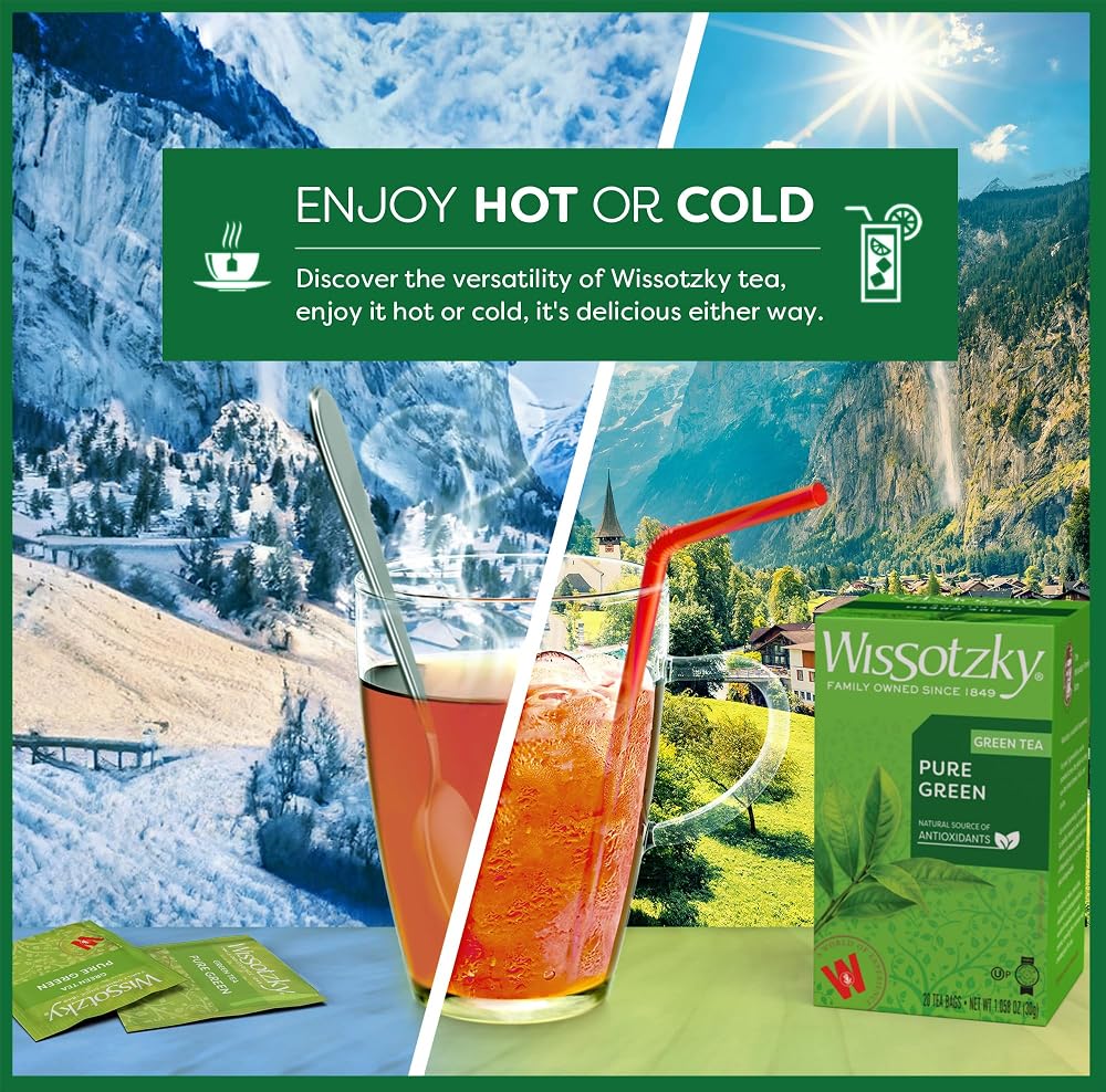 Wissotzky Pure Green Tea - 120 Tea Bags (6 Pack) - image 4