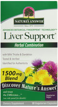 Nature's Answer Liver Support Herbal Combination - 90 Capsules