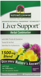 Nature's Answer Liver Support Herbal Combination - 90 Capsules