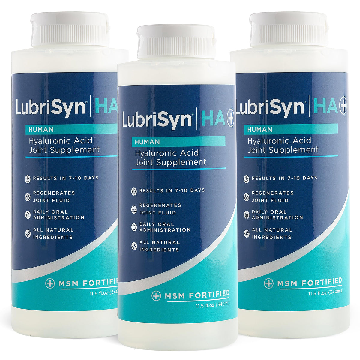 Lubrisyn HA Plus MSM Liquid Joint Supplement - 3 Pack